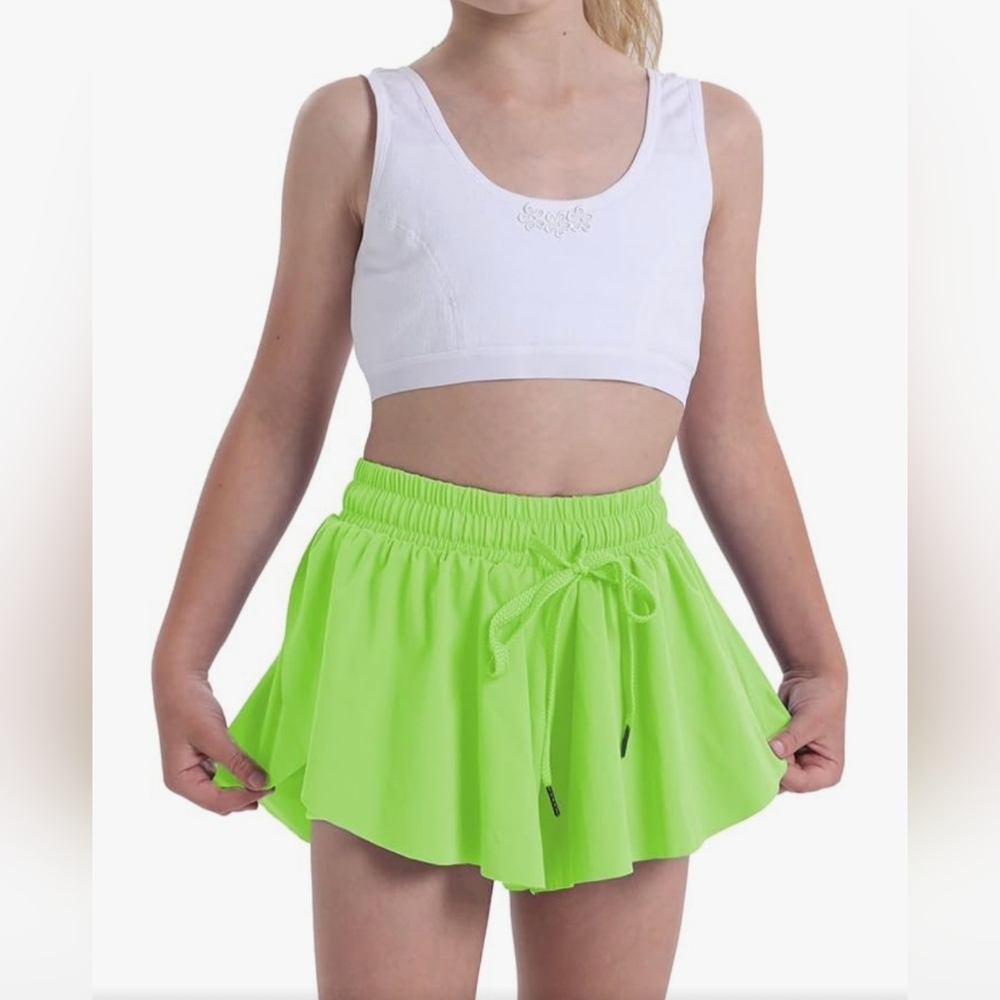 Flowy Shorts for Teen Girls Athletic Running Youth‎ Butterfly M